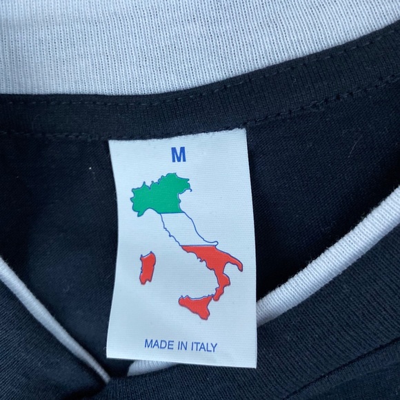 Roma Italia Rome Blue Medium Shirt Made In Italy - Picture 3 of 3